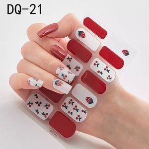 Cherries and strawberries Nail Strips Manicure